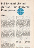 # PAN AM 1960s Italy Advert Pubblicità Publicitè Publicidad Reklame New York Airlines Airways Aviation Airplane - Werbung