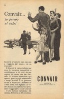 # CONVAIR 1950s Italy Advert Pub AMERICAN LUFTHANSA SAS SABENA SWISSAIR Airlines Airways Aviation Airplane - Advertisements