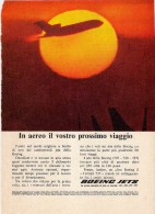 # BOEING 1960s Italy Advert Pub AMERICAN LUFTHANSA UNITED Airlines Airways Aviation Airplane - Werbung