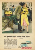 # DC DOUGLAS 1960s Italy Advert Publicitè Publicidad Reklame Airlines Airways Aviation Airplane Love - Advertenties