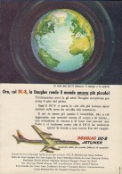 # DC8 DOUGLAS 1960s Italy Advert Publicitè Publicidad Reklame Airlines Airways Aviation Airplane - Advertisements