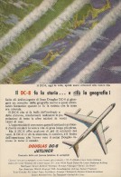 # DC8 DOUGLAS 1960s Italy Advert Publicitè Publicidad Reklame Airlines Airways Aviation Airplane - Pubblicità