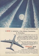 # DC8 DOUGLAS 1960s Italy Advert Publicitè Publicidad Reklame Airlines Airways Aviation Airplane - Publicités