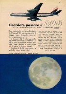 # DC8 DOUGLAS 1960s Italy Advert Publicitè Publicidad Reklame Airlines Airways Aviation Airplane - Advertisements