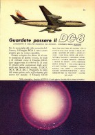 # DC8 DOUGLAS 1960s Italy Advert Publicitè Publicidad Reklame Airlines Airways Aviation Airplane - Werbung