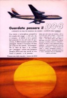 # DC8 DOUGLAS 1960s Italy Advert Publicitè Publicidad Reklame Airlines Airways Aviation Airplane - Pubblicità