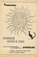 # RARE 4/6 DOUGLAS 1950s Italy Advert Publicitè Publicidad Reklame Airlines Airways Aviation Airplane - Advertisements