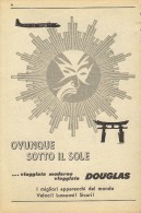 # RARE 5/6 DOUGLAS 1950s Italy Advert Publicitè Publicidad Reklame Airlines Airways Aviation Airplane - Advertisements