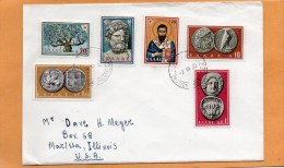 Greece Old Cover Mailed To USA - Storia Postale