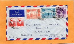 Burma Myanmar Old Cover Mailed To USA - Myanmar (Birma 1948-...)