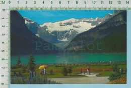 Lake Louise Alberta Canada  ( View Across The Chateau Gardens Mt. Victoria) Post Card Carte Postale - Lake Louise