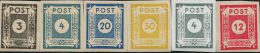 CE1949 West Jackson 1945 Definitive Figures Imperf 6v MNH - Autres & Non Classés