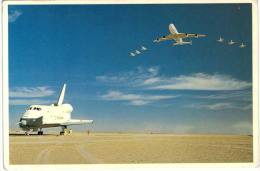 Thème -  Espace - Tha NAsa 905 - A 747 Carrier Aircraft And Six T 38 Chase Jets Fly Over Enterprise - VOIR ETAT - Raumfahrt