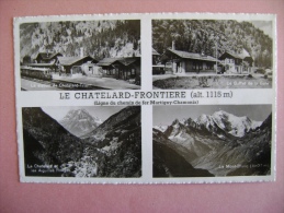 CPSM LE CHATELARD  FRONTIERE N°2588 BUFFET DE LA GARE - ECRITE EN 1956 - Le Chatelard