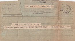 TUNISIE - 1914 - TELEGRAMME De TUNIS Pour NIMES - Storia Postale