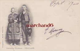 Vendée Challans Costumes Vendéens éditeur L Amiaud 1900 - Challans