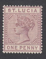 St Lucia 1891 1d  Die II  SG44  MH - Ste Lucie (...-1978)