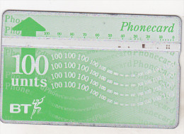 United Kingdom Old Optic Phonecard - 100 Units - BT Definitive