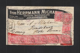 Transvaal Reistered Cover 1906 To Germany - Transvaal (1870-1909)