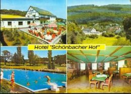 6348 Herborn Schönbach MB Schönbacher Hof Schwimmbad Terrasse 70er - Herborn