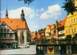 Feuchtwangen Cafe Am Kreuzgang Auto Kiosk Brunnen 90er - Feuchtwangen