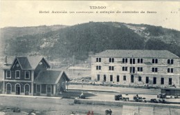 VIDAGO Hotel Avenida Em Construção E Estação Do Caminho De Ferro 2 Scans Portugal - Vila Real