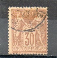 FRANCE   30 C   Année 1876-78       Y&T: 80    Type  Sage      (oblitéré) - 1876-1878 Sage (Type I)