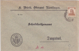 WÜRTTEMBERG - ENVELOPPE De SERVICE De RIEDLINGEN - Storia Postale