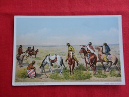 Native Americans  -- Fred Harvey H 1916 {Detroit}   First Santa Fe Trail- Not Mailed  Ref 1146 - Indiens D'Amérique Du Nord