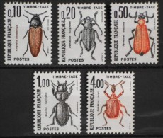 FRANCE 1982 TAXE - INSECTES Du N° 103 Au 106 Et Le 108 - 5 Timbres NEUF**  Y&T 3,30€ - 1960-.... Neufs