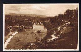 RB 969 - Early Postcard - Ludford Bridge & River Teme From Whitcliff - Ludlow Shropshire - Shropshire