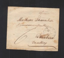 Faltbrief 1837 Schonberg Nach Dornbirn - ...-1850 Vorphilatelie