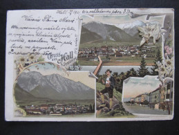 AK HALL Litho M.Edelweiss !!! 1900  //  D*10615 - Hall In Tirol