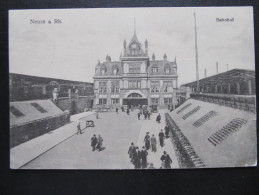 AK NEUSS Bahnhof 1915  Feldpost //  D*10625 - Neuss