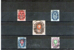 1889 -  ARMOIRIES  Mi No 40/44 - Used Stamps