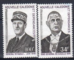 DE GAULLE - Nlle Calédonie N° 377/378 - Ungebraucht