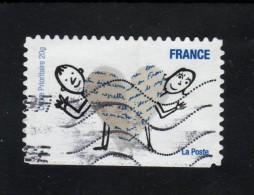 479  De  2010  - Dentelure  . Oblitéré  Provient Du Carnet  Série  " Sourires " Dessinateur  Serge  Bloch - Gebraucht