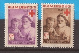 1949  X    JUGOSLAVIJA CROCE ROSSA MEDICINA NURSE INFERMIERE CHILDREN   MNH - Neufs