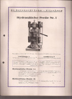 Documento Con Gráficos, Hydraulische Presse 1 - Otros & Sin Clasificación