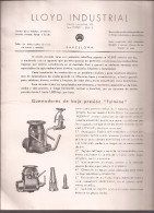 Documento Con Gráficos, Lloyd Industrial De Barcelona - España