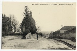 LA CHATAIGNERAIE  -   Avenue De La Gare  - . Belle Carte. - La Chataigneraie