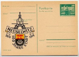 DDR P79-3-73 C3 Postkarte Privater Zudruck WAPPEN MEUSELWITZ 1974 - Briefe U. Dokumente