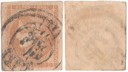 Emission Bordeaux - N°43 R 1 - Obl. CàD - Imp° Assez Dépouillée (répOb U En O) - Nuance Foncée (dallay 40 I A) - 1870 Bordeaux Printing