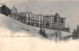 SUISSE.  LEYSIN - FEYDEY.  HÔTEL DU MONT-BLANC.   GROS PLAN.  DOS NON DIVISE. - Fey