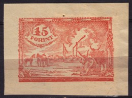 1940´s - 1950´s Hungary - REVENUE STAMP / Animal Passport CUT (horse Cattle) - Used - Steuermarken