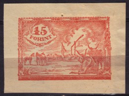 1940´s - 1950´s Hungary - REVENUE STAMP / Animal Passport CUT (horse Cattle) - Used - Revenue Stamps