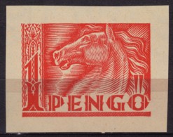 1930´s Hungary - REVENUE STAMP / Animal HORSE Passport CUT  - Used - Fiscales