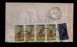 SWA Windhoek Cover Covers Giraffes Girafes 4x "Giraffa Camelopardalis2 1987 Faune Fauna Animals Animaux Gc1684 - Jirafas