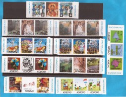 2000-2007  KOSOVO SERBIA SRBIJA EUROPA CEPT COMPLETE LUX STAMPS PLUS APPENDIX-LABEL NEVER HINGED - 2007