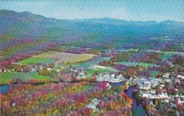 Aerial View Of Conway Looking North Showing Part Of Moat Mountain Range At Left White Mountains New Hampshire - White Mountains